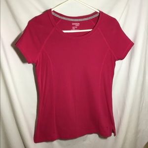 Danskin Now Active Tee S Red Workout Exercise Top